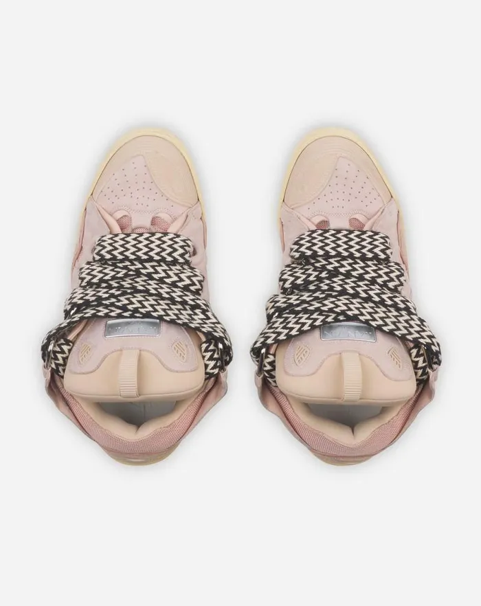 Women Lanvin Curb Leather Curb Sneakers Pale Pink Women Lanvin Curb Leather Curb Sneakers Pale Pink