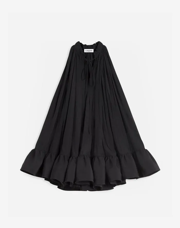 Women Lanvin Dresses Short Dress With Ruffles Black