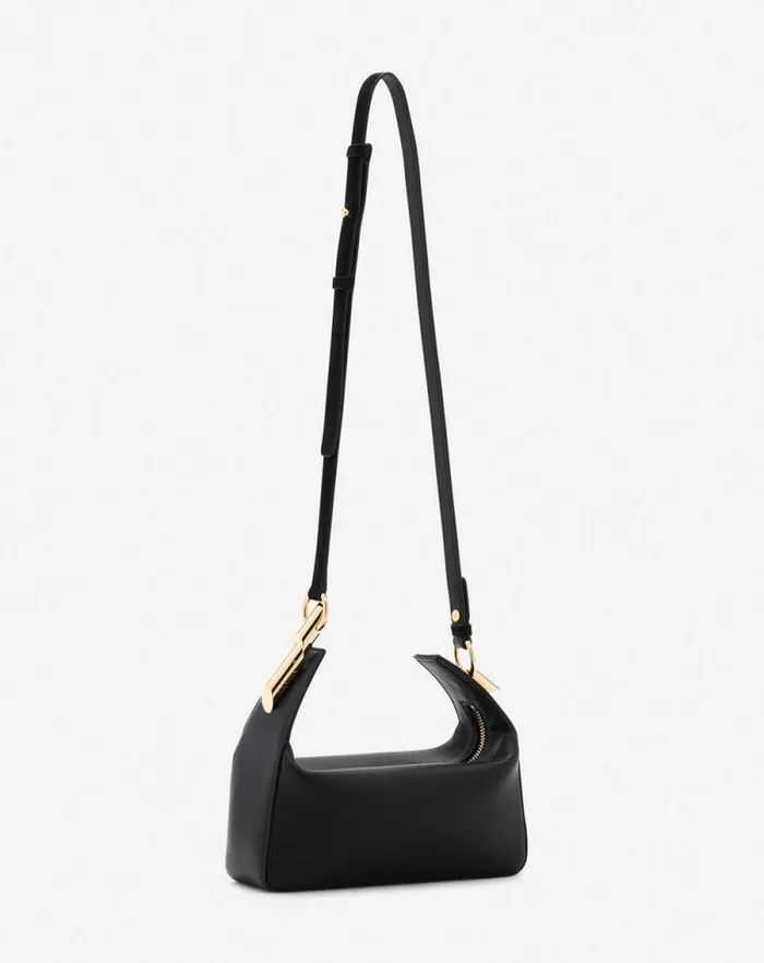 Women Lanvin Mini Bags and Clutches Haute Squence Leather Clutch Bag Black