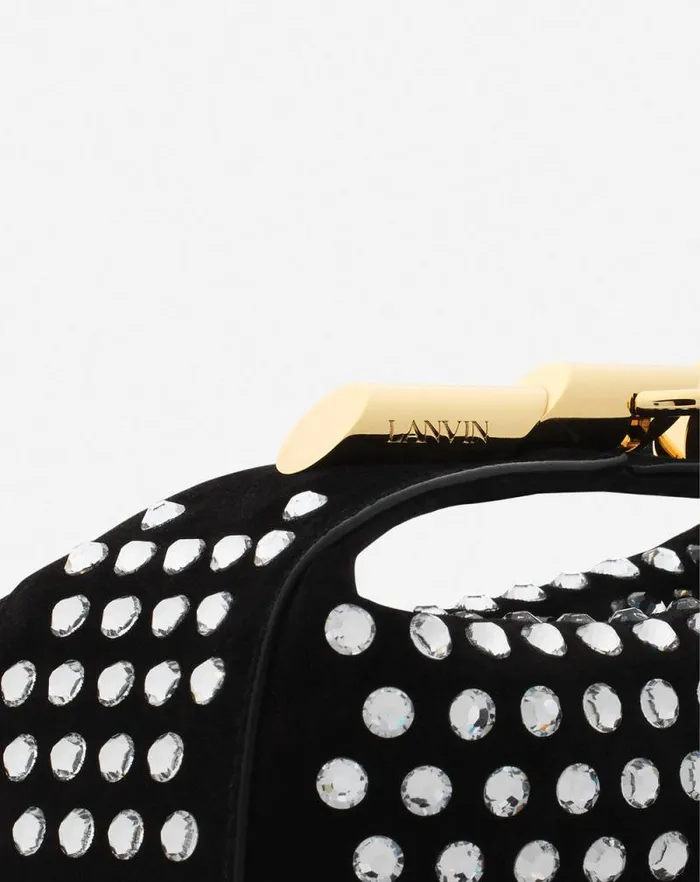 Women Lanvin Mini Bags and Clutches Haute Squence Leather Clutch Bag With Rhinestones Black Women Lanvin Mini Bags and Clutches Haute Squence Leather Clutch Bag With Rhinestones Black