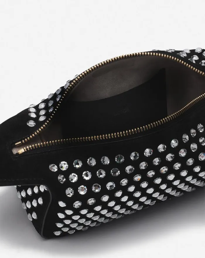 Women Lanvin Mini Bags and Clutches Haute Squence Leather Clutch Bag With Rhinestones Black Women Lanvin Mini Bags and Clutches Haute Squence Leather Clutch Bag With Rhinestones Black