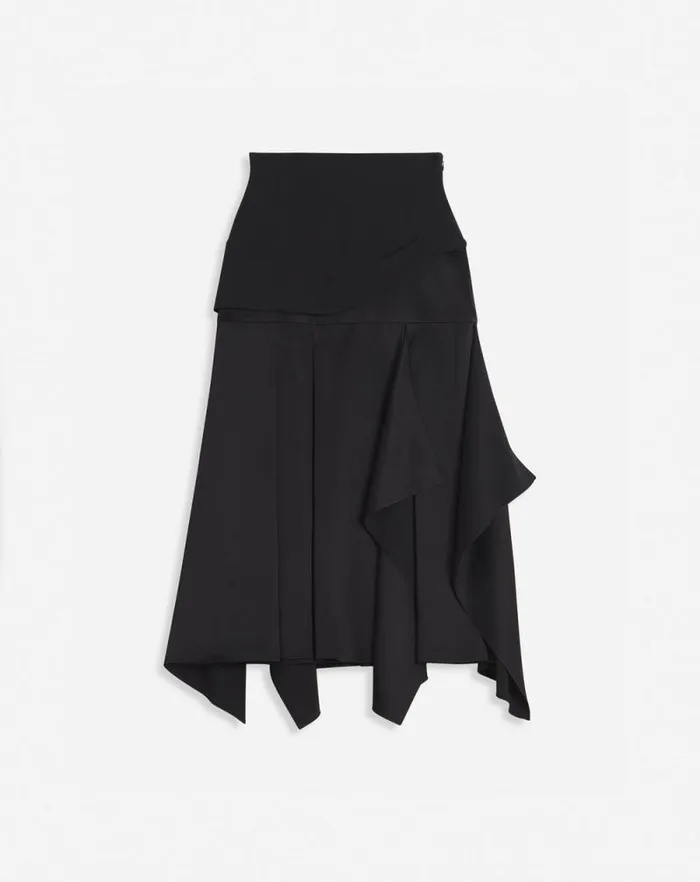 Women Lanvin Skirts and Shorts Ruffled Skirt Black