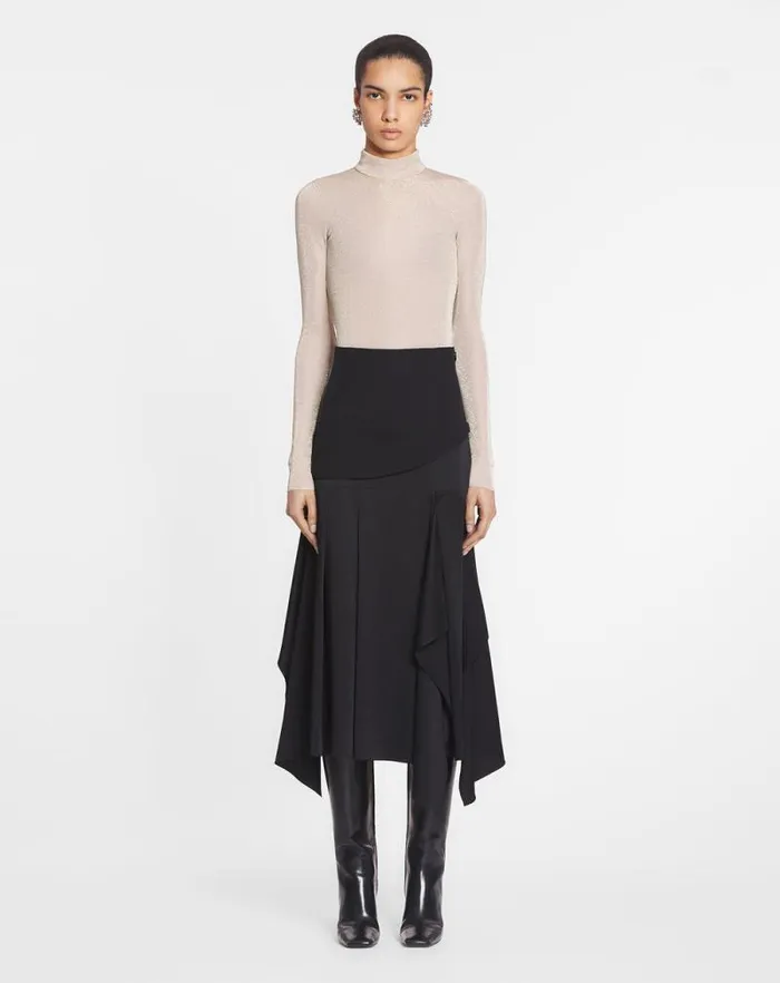 Women Lanvin Skirts and Shorts Ruffled Skirt Black Women Lanvin Skirts and Shorts Ruffled Skirt Black