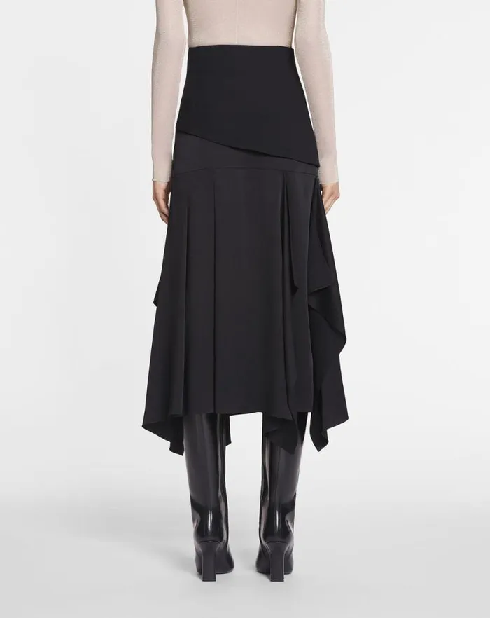 Women Lanvin Skirts and Shorts Ruffled Skirt Black Women Lanvin Skirts and Shorts Ruffled Skirt Black