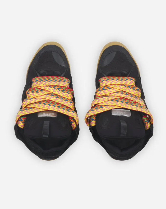 Women Lanvin Sneakers Leather Curb Sneakers Black