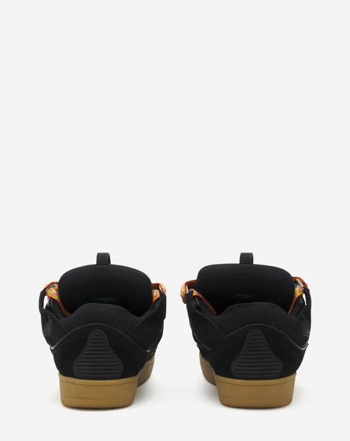 Women Lanvin Sneakers Leather Curb Sneakers Black