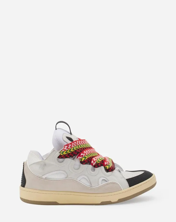 Women Lanvin Sneakers Leather Curb Sneakers White