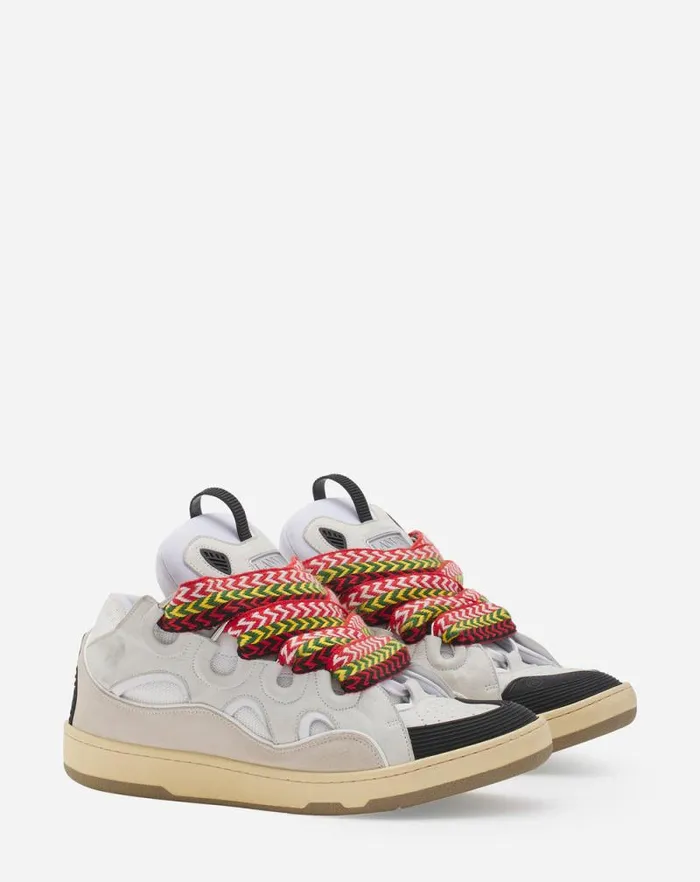 Women Lanvin Sneakers Leather Curb Sneakers White Women Lanvin Sneakers Leather Curb Sneakers White