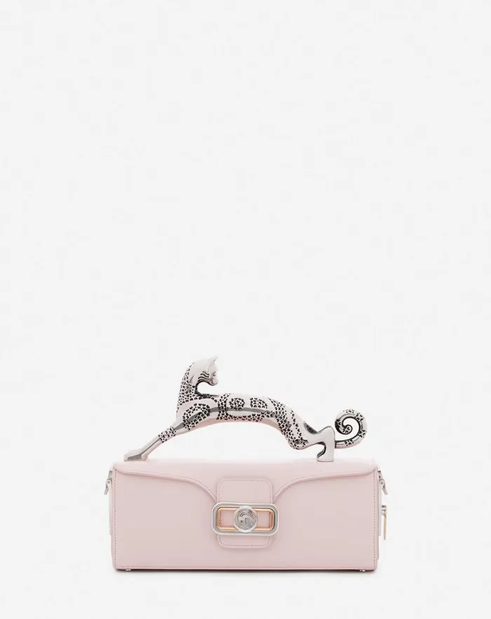 Women Lanvin Tote Bags and Top Handle Bags Medium Leather Pencil Cat Bag Ros