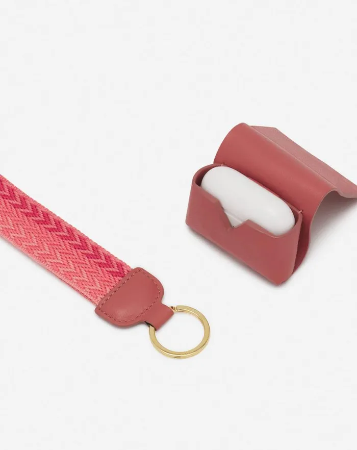 Women Lanvin Wallets and Small Leather Goods Lanvin Signature Leather Case For Airpods Pro Litchi Women Lanvin Wallets and Small Leather Goods Lanvin Signature Leather Case For Airpods Pro Litchi