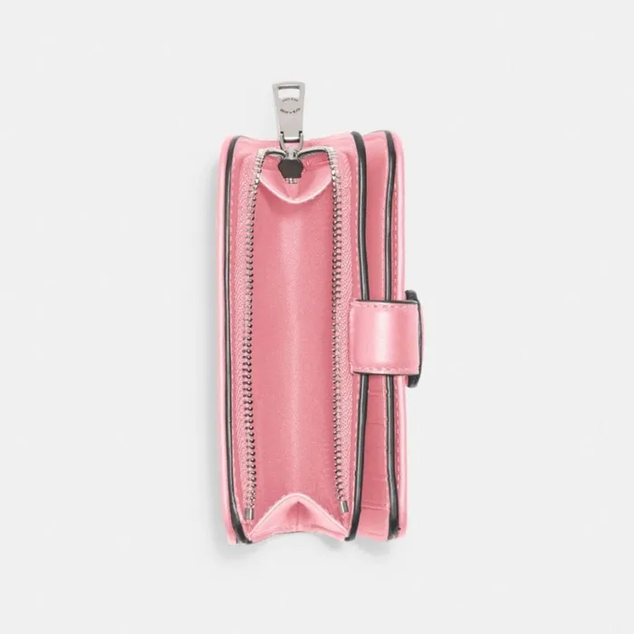 Women Large Wallets Coach Tabby Medium Wallet Silverflower Pink