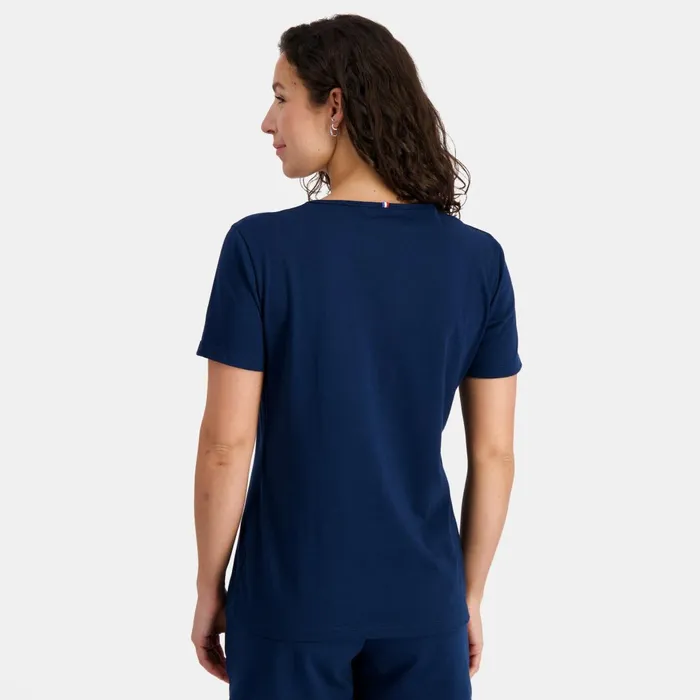 Women Le Coq Sportif Tshirts Polos Shirts And Tops Essentiels TShirt Victory Blue