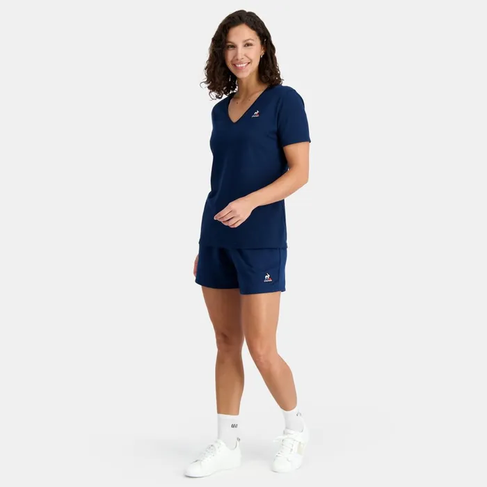 Women Le Coq Sportif Tshirts Polos Shirts And Tops Essentiels TShirt Victory Blue
