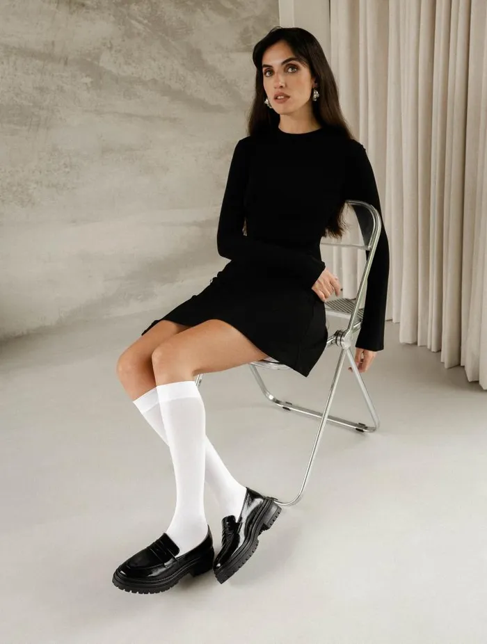 Women Loafers and Derbies Bobbies Amalia Black Vinyl