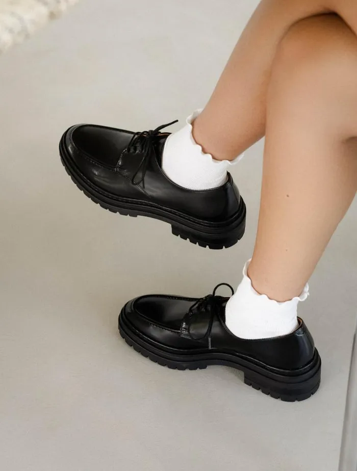 Women Loafers and Derbies Bobbies April Siyah Black