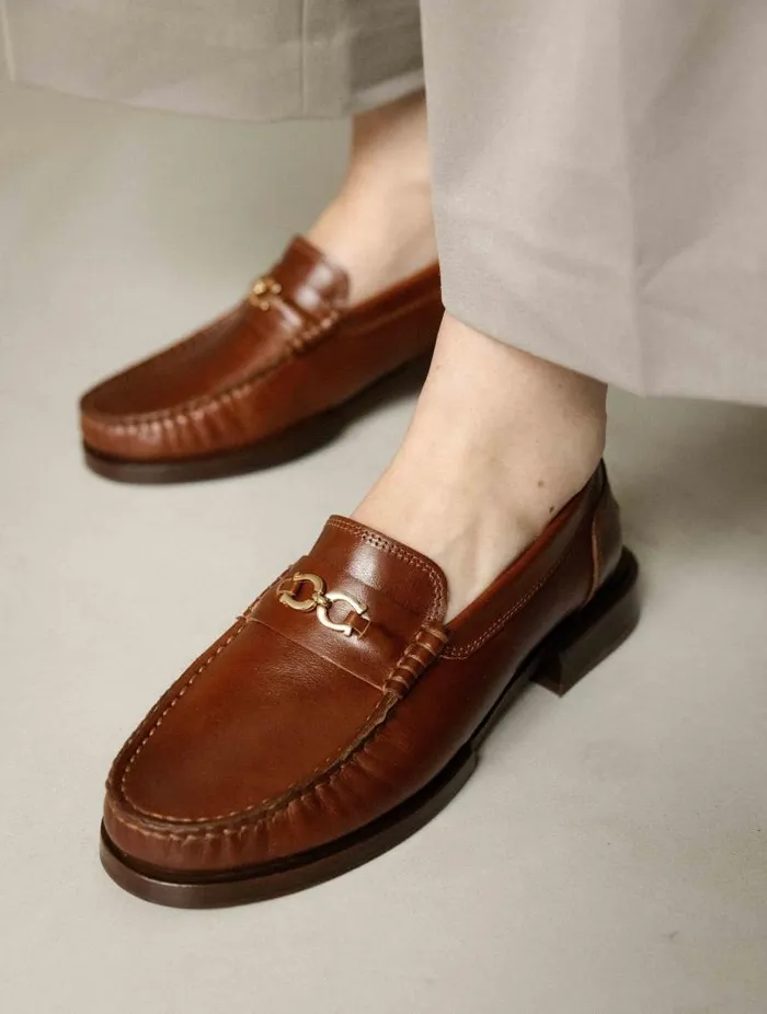 Women Loafers and Derbies Bobbies Nicky Chestnut
