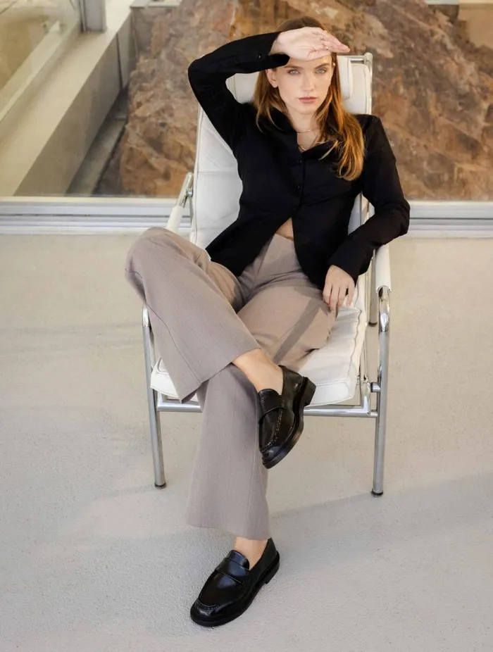 Women Loafers and Derbies Bobbies Tracy Black Vinyl Women Loafers and Derbies Bobbies Tracy Black Vinyl