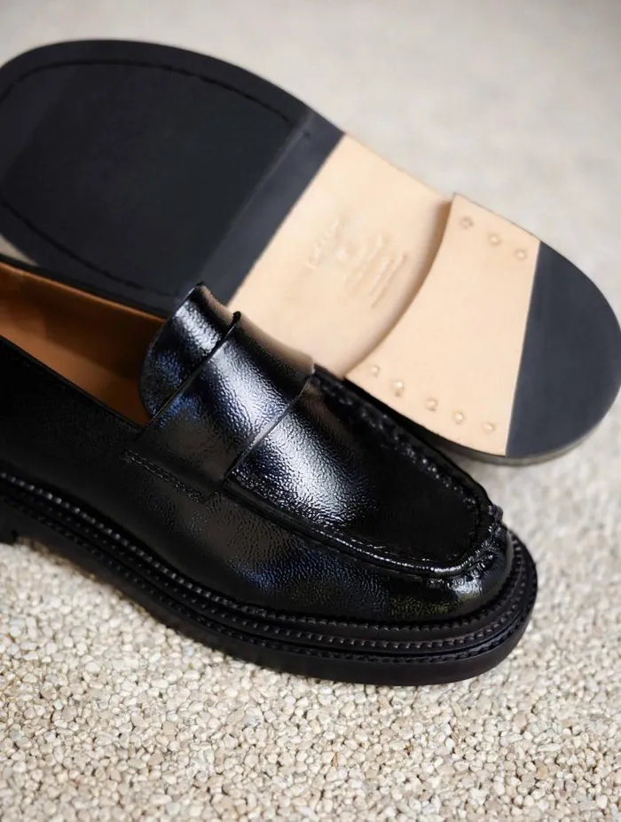 Women Loafers and Derbies Bobbies Tracy Black Vinyl Women Loafers and Derbies Bobbies Tracy Black Vinyl