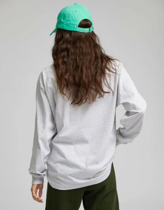 Women Long Sleeve Tops Colorful Standard Oversized Organic LS TShirt Misty Brown