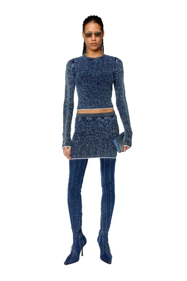 Women MDia Blue Diesel Skirts