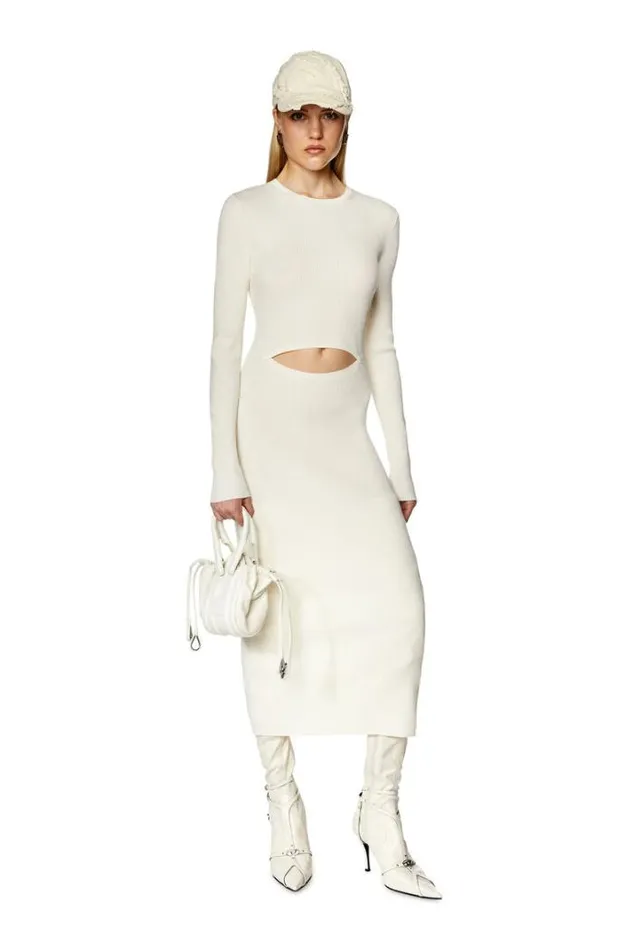 Women MPelagos White Diesel Dresses And Jumpsuits