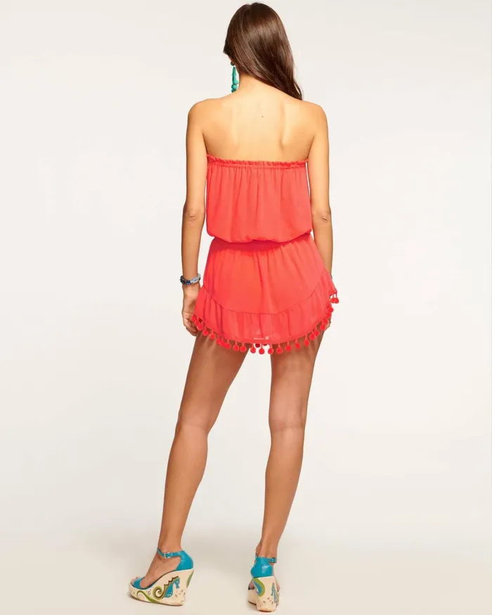 Women Marcie Coverup Mini Dress Orangeade Ramy Brook Swimwear
