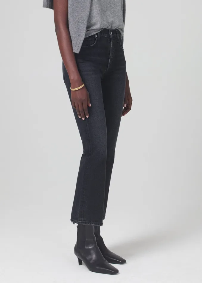 Women Maternity Citizens Of Humanity Maternity Isola Mid Rise Cropped Boot In Stormy