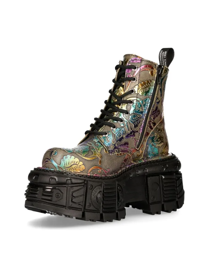 WomenMen Ankle Boot Imperfect MMili084cS21 New Rock Boots