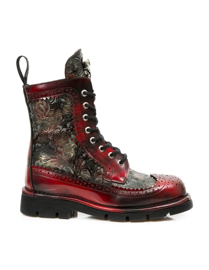 WomenMen Ankle Boot Metallic MNewmili110C3 New Rock Boots WomenMen Ankle Boot Metallic MNewmili110C3 New Rock Boots