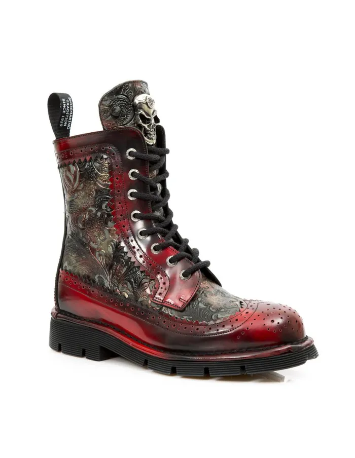 WomenMen Ankle Boot Metallic MNewmili110C3 New Rock Boots WomenMen Ankle Boot Metallic MNewmili110C3 New Rock Boots