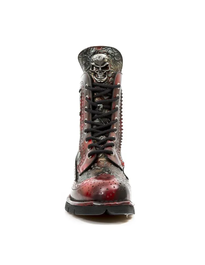 WomenMen Ankle Boot Metallic MNewmili110C3 New Rock Boots WomenMen Ankle Boot Metallic MNewmili110C3 New Rock Boots