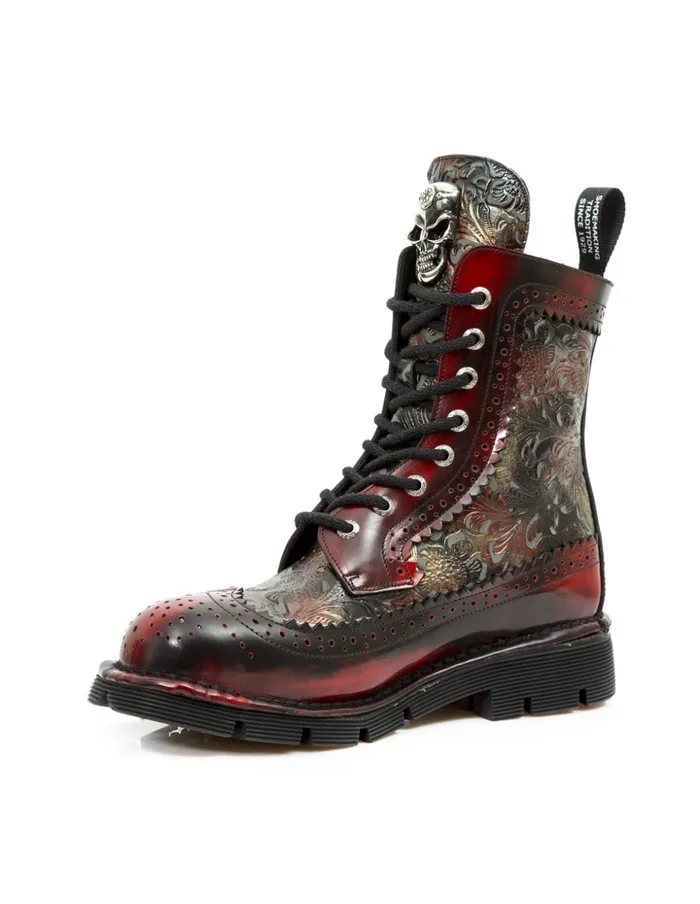 WomenMen Ankle Boot Metallic MNewmili110C3 New Rock Boots WomenMen Ankle Boot Metallic MNewmili110C3 New Rock Boots