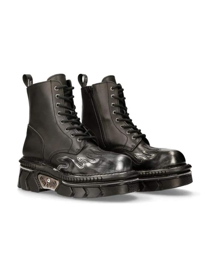 WomenMen Ankle Boot Techno MMili134cS1 New Rock Boots