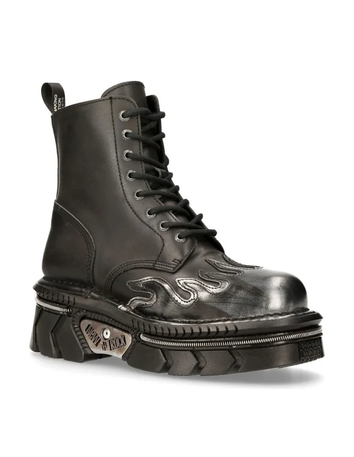 WomenMen Ankle Boot Techno MMili134cS1 New Rock Boots