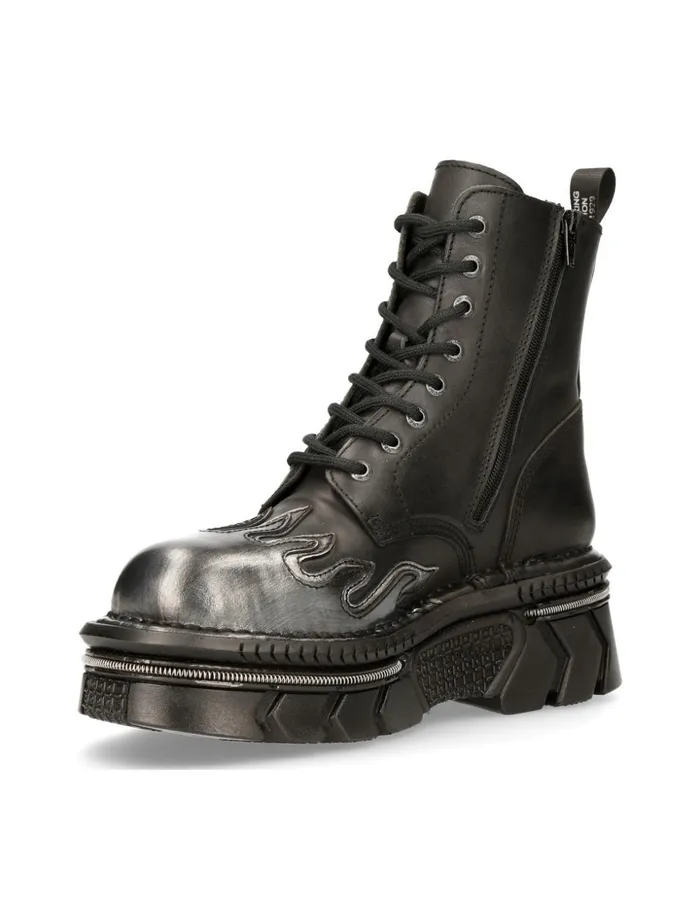 WomenMen Ankle Boot Techno MMili134cS1 New Rock Boots