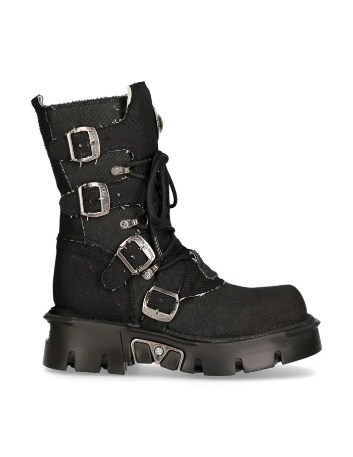 WomenMen Boot Black Reactor M1473Rc1 New Rock Boots WomenMen Boot Black Reactor M1473Rc1 New Rock Boots