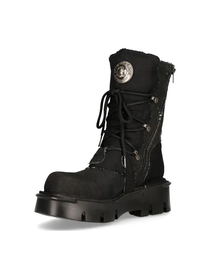 WomenMen Boot Black Reactor M1473Rc1 New Rock Boots WomenMen Boot Black Reactor M1473Rc1 New Rock Boots