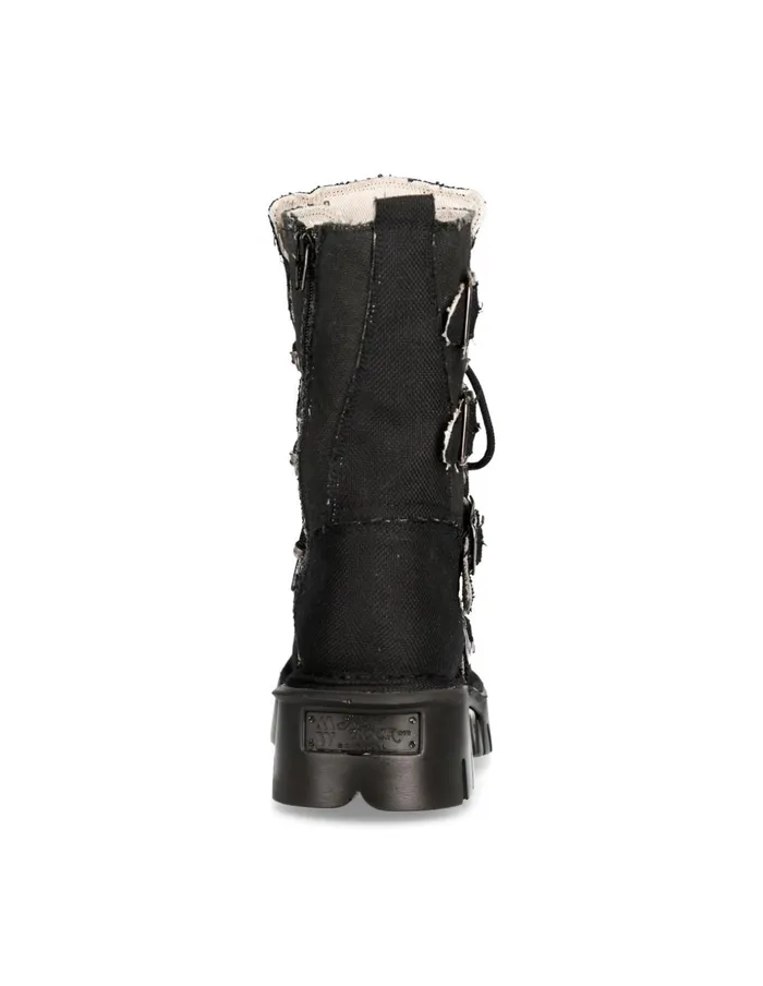 WomenMen Boot Black Reactor M1473Rc1 New Rock Boots WomenMen Boot Black Reactor M1473Rc1 New Rock Boots