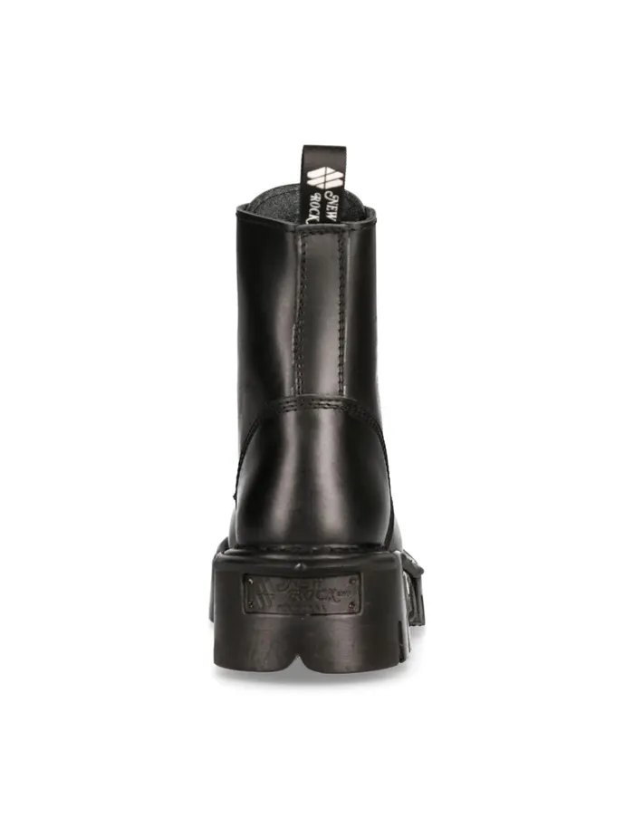 WomenMen Boot Black Reactor With Laces MMili084nS3 New Rock Boots WomenMen Boot Black Reactor With Laces MMili084nS3 New Rock Boots