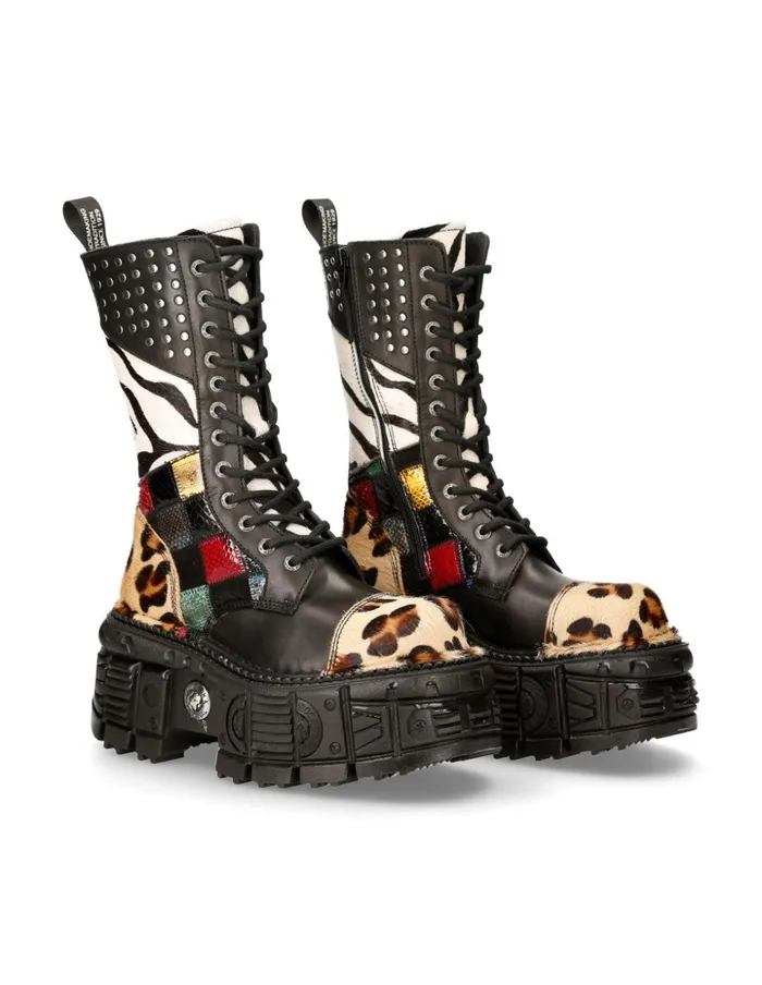 WomenMen Boot Imperfect MMili244C1 New Rock Boots