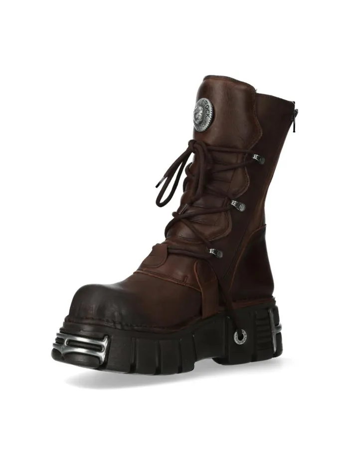 WomenMen Boot Metallic M373C16 New Rock Boots WomenMen Boot Metallic M373C16 New Rock Boots