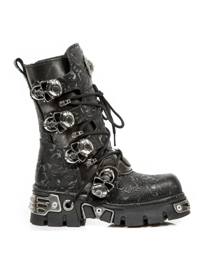 WomenMen Boot Metallic M373Cz59 New Rock Boots