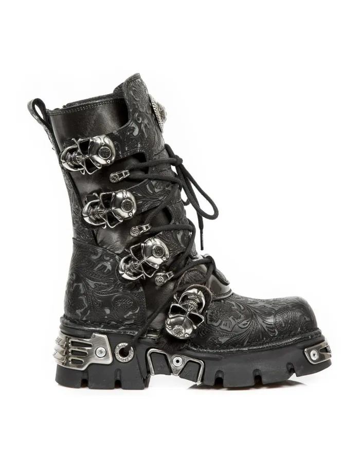 WomenMen Boot Metallic M373Cz59 New Rock Boots WomenMen Boot Metallic M373Cz59 New Rock Boots