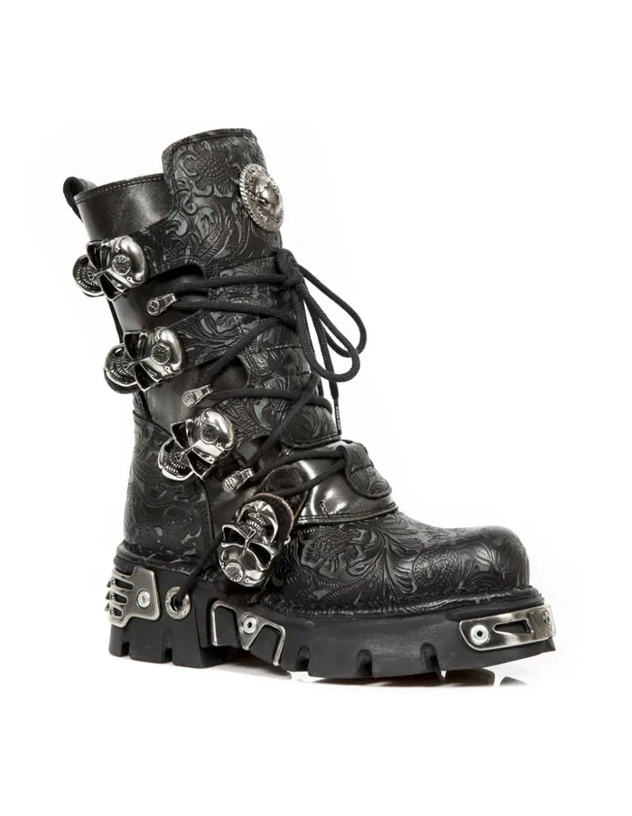 WomenMen Boot Metallic M373Cz59 New Rock Boots WomenMen Boot Metallic M373Cz59 New Rock Boots