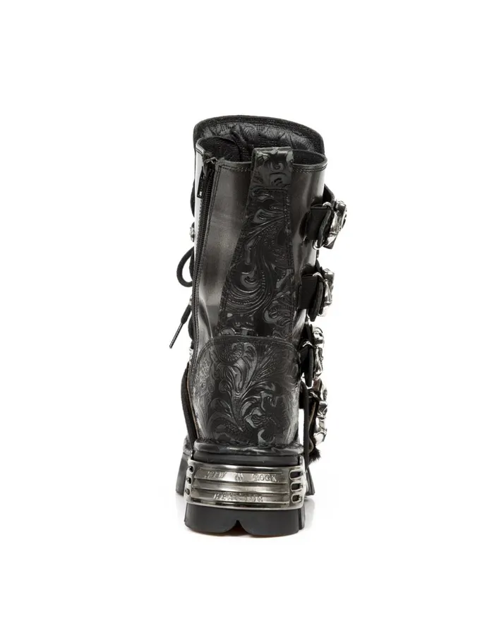 WomenMen Boot Metallic M373Cz59 New Rock Boots WomenMen Boot Metallic M373Cz59 New Rock Boots