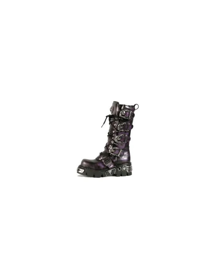 WomenMen Boot Metallic M402C1 New Rock High Boots