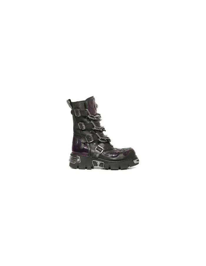 WomenMen Boot Metallic M724C1 New Rock Boots