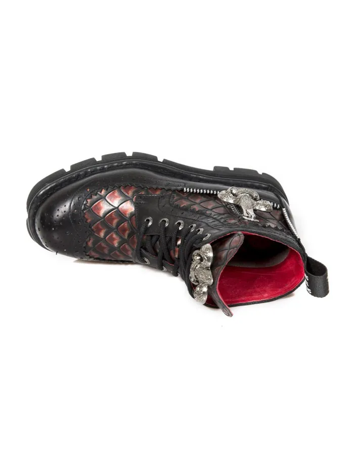 WomenMen Boot Metallic MMili121C1 New Rock Boots