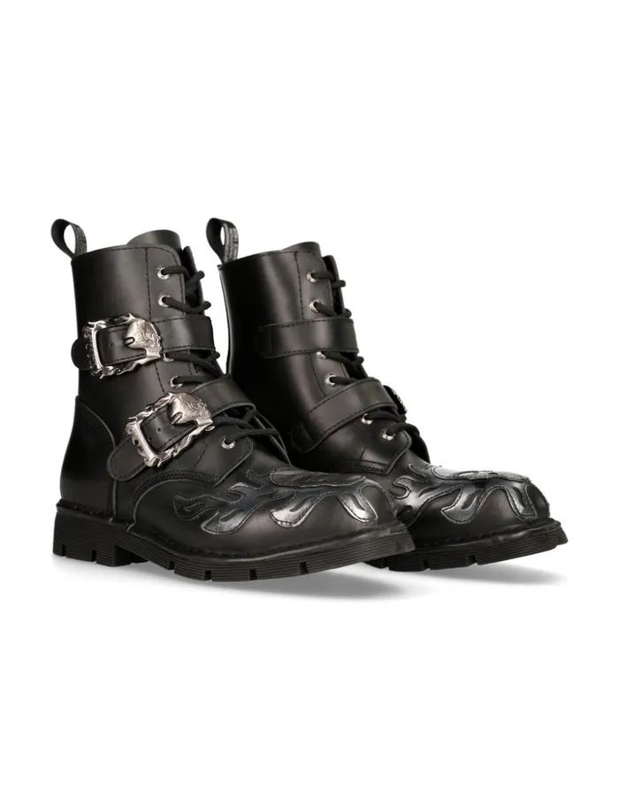 WomenMen Boot Metallic MNewmili091C1 New Rock Boots