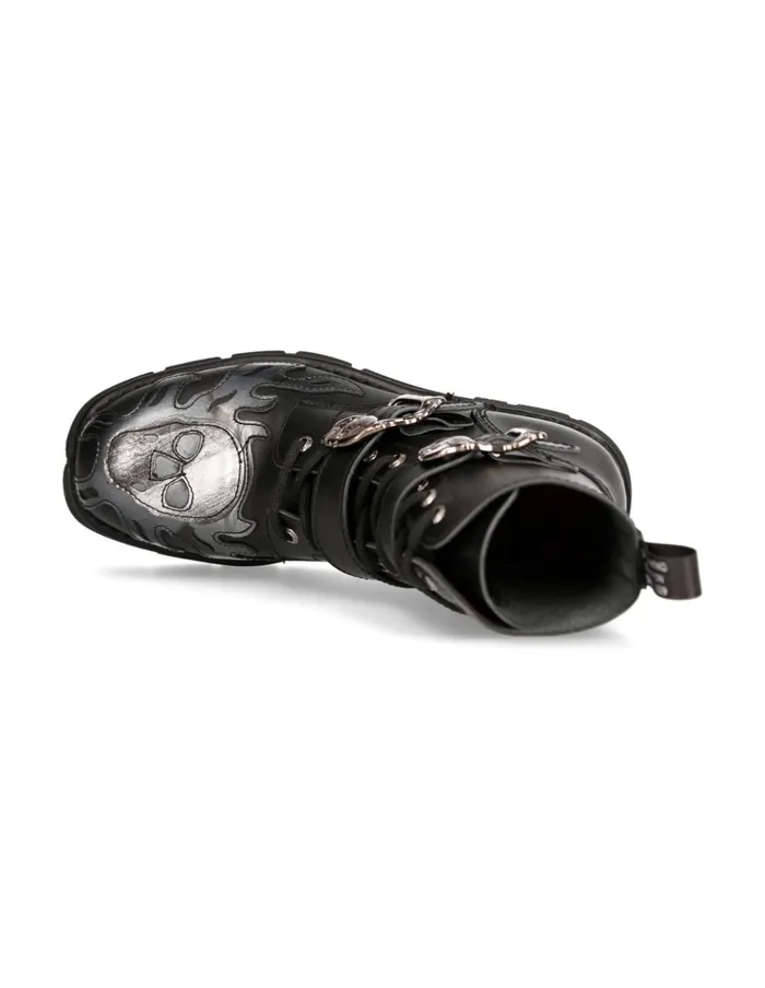 WomenMen Boot Metallic MNewmili091C1 New Rock Boots WomenMen Boot Metallic MNewmili091C1 New Rock Boots